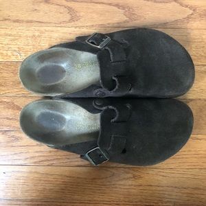 Birkenstock Boston Suede Clogs